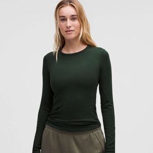 Lululemon Hold Tight Longsleeve Rainforest Green